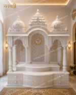 Carved Marble Temple for Home – Intricately Hand-Carved Pooja Mandir - Image 3