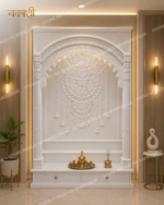 Modern Marble Temple for Home – Minimalist Marble Pooja Mandir - Image 2