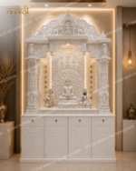 Jain Marble Temple for Home – Ghar Derasar in White Marble - Image 2