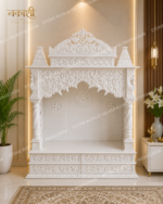 Indoor Marble Temple for Home – Vaastu Architecture Pooja Mandir - Image 4