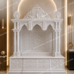 Makrana Marble Temple for Home – Premium White Marble Mandir