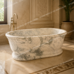 Carrara Marble Oval Bathtub