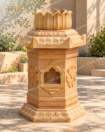 Marble Tulsi Pot - Handcrafted Tulsi Vrindavan - Image 4