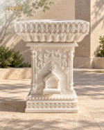 Marble Tulsi Pot - Handcrafted Tulsi Vrindavan - Image 5